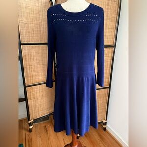 Eliza J Royal Blue Long Sleeve Dress